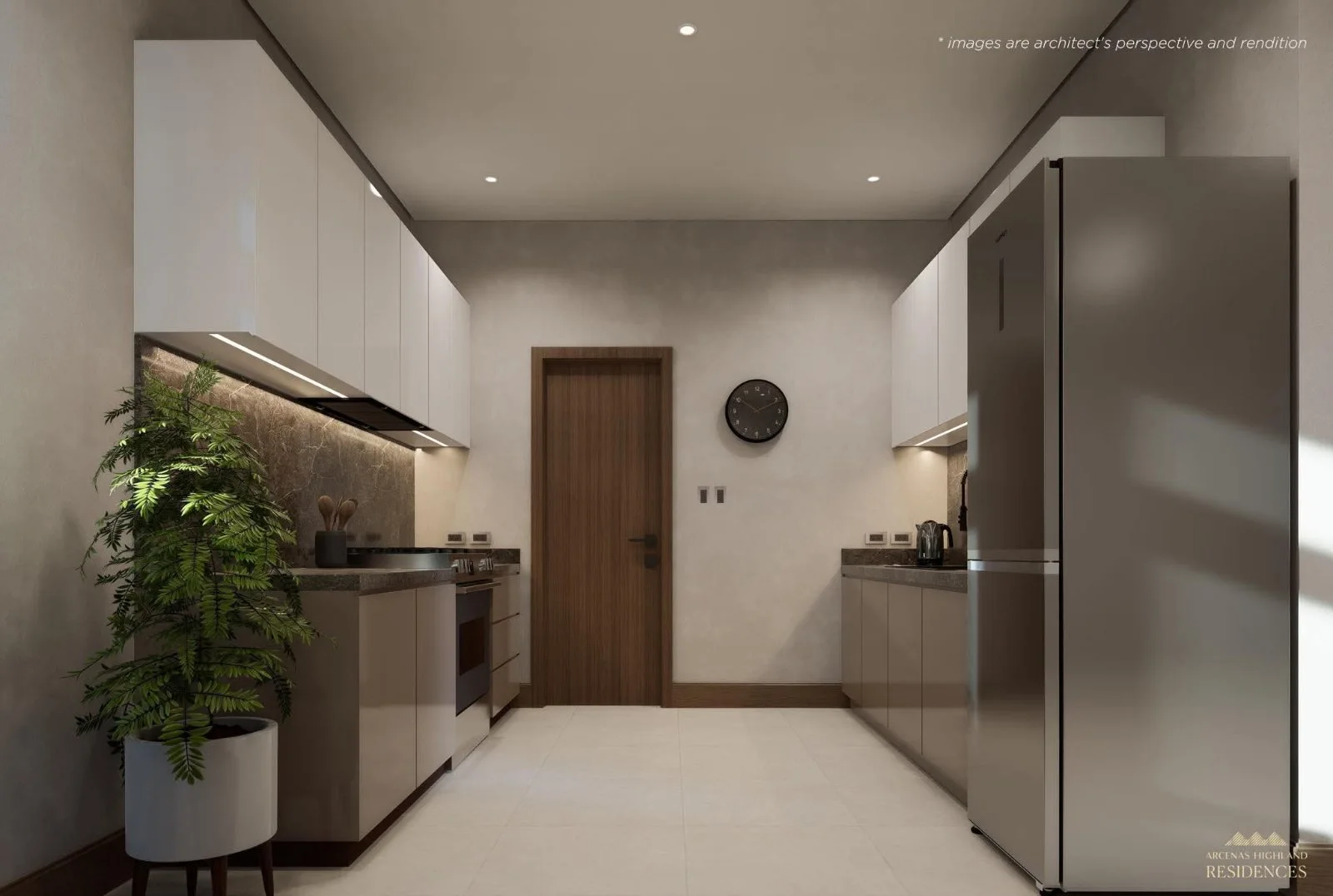 Arcenas Highland Residences kitchen perspective