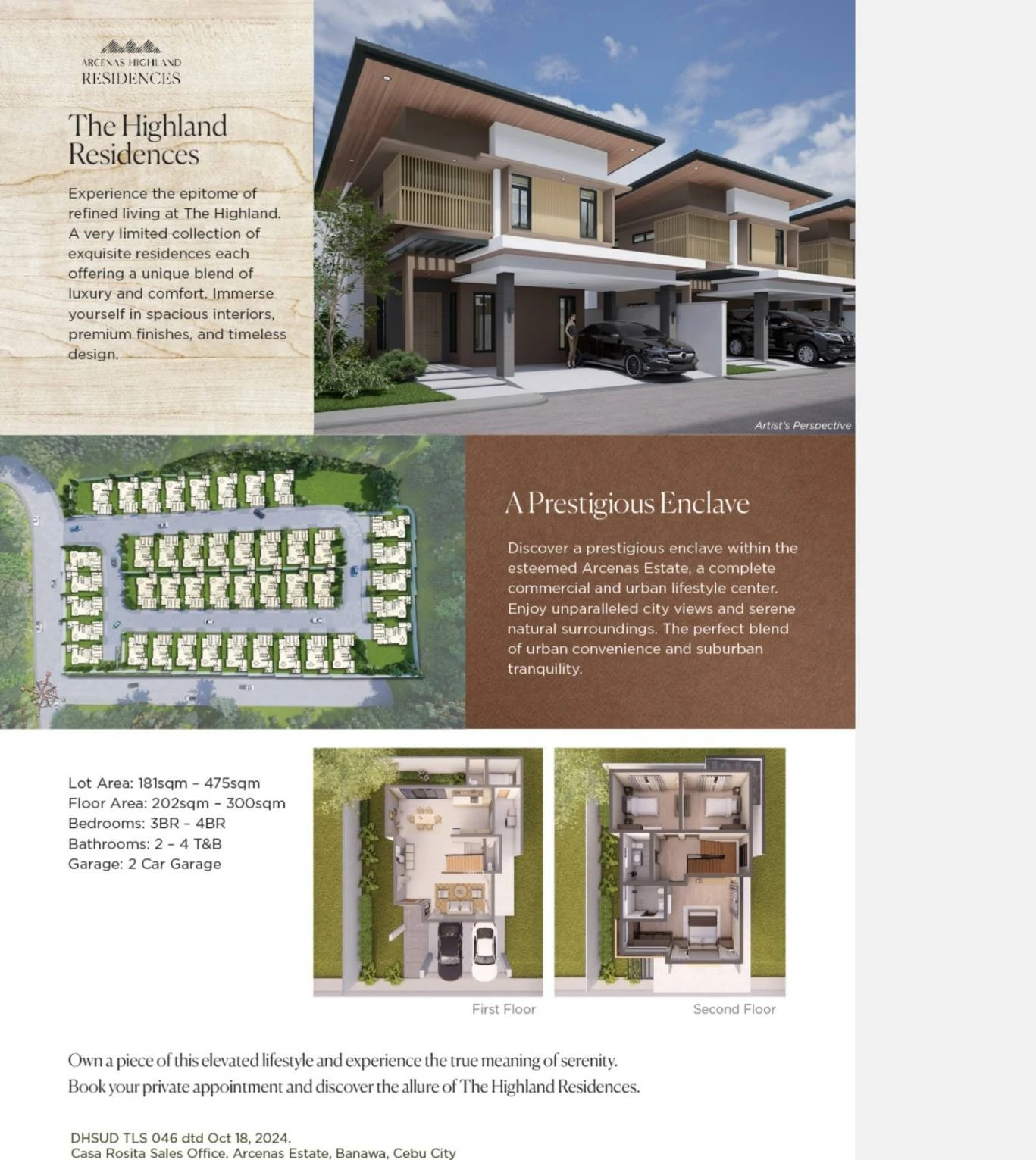 Arcenas Highland Residences project brochure reference