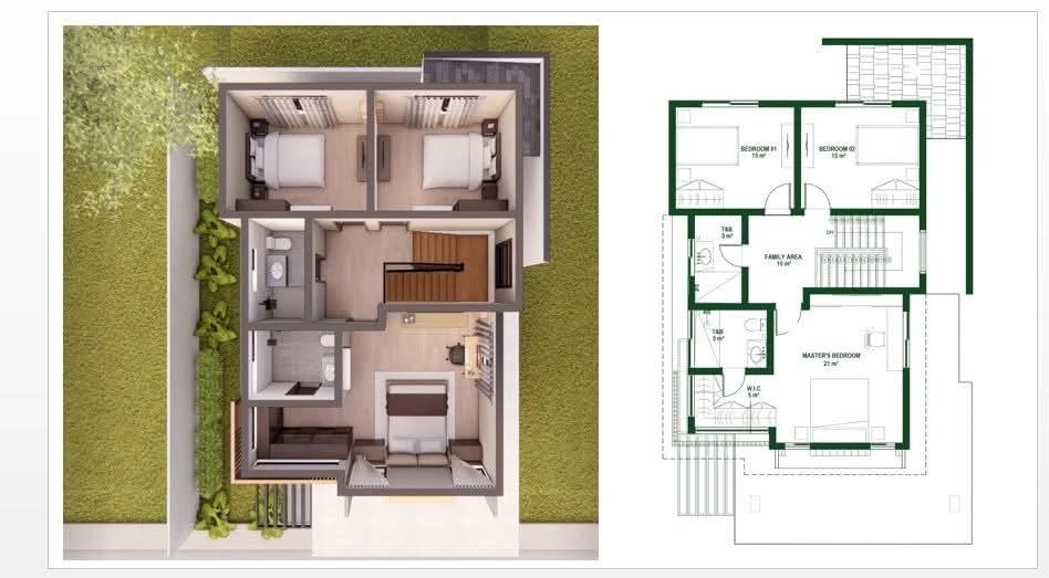 Arcenas Highland Residences supplied second-floor plan reference