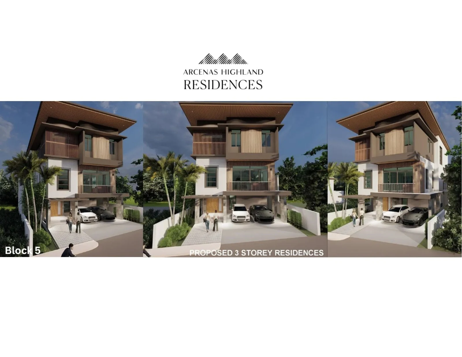 Arcenas Highland Residences proposed three-storey residence concepts