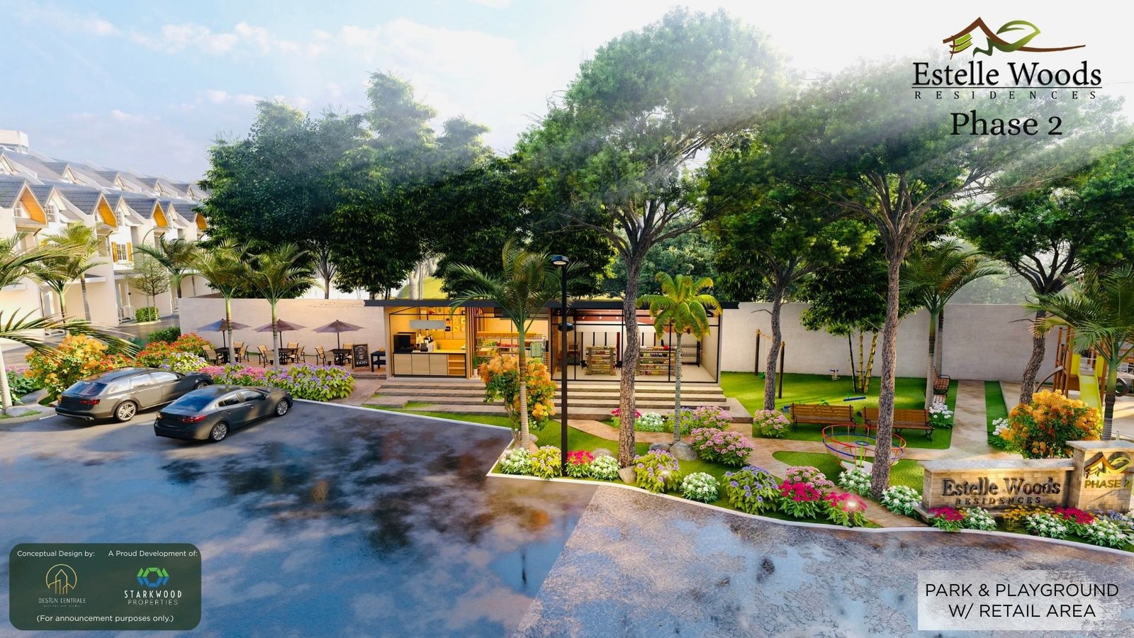 Entrance and landscaped arrival · developer artist perspective