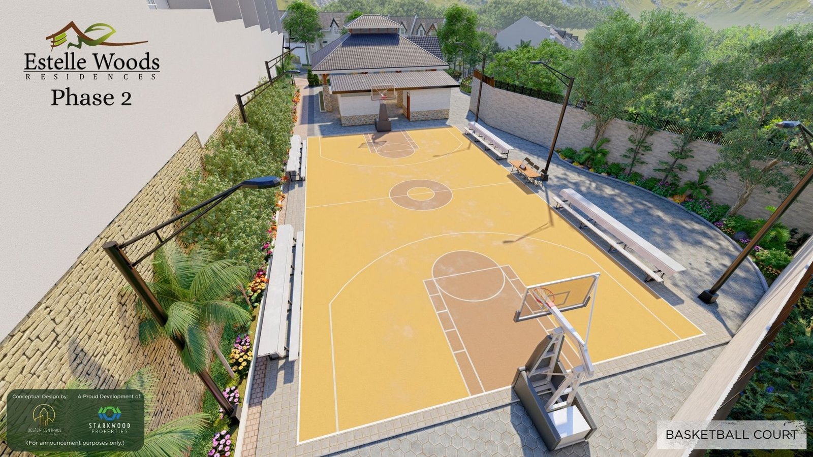 Multipurpose court aerial · developer artist perspective