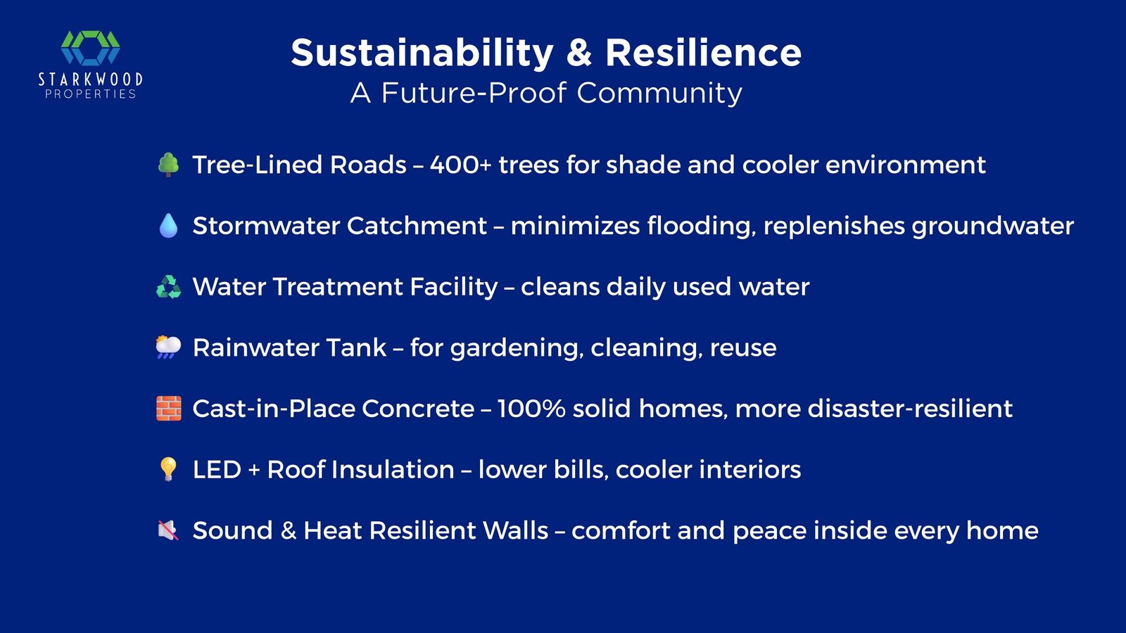 Developer sustainability and resilience card