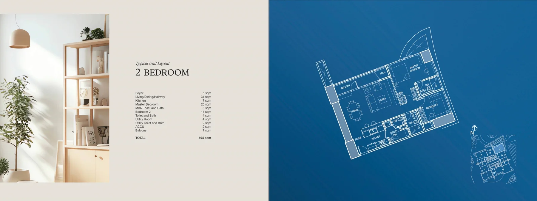 1-Bedroom Flexi floor plan at Lincoln at IPI Center