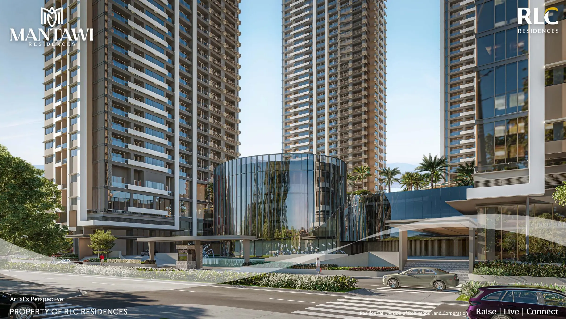 Mantawi Residences Clubhouse Facade architect perspective
