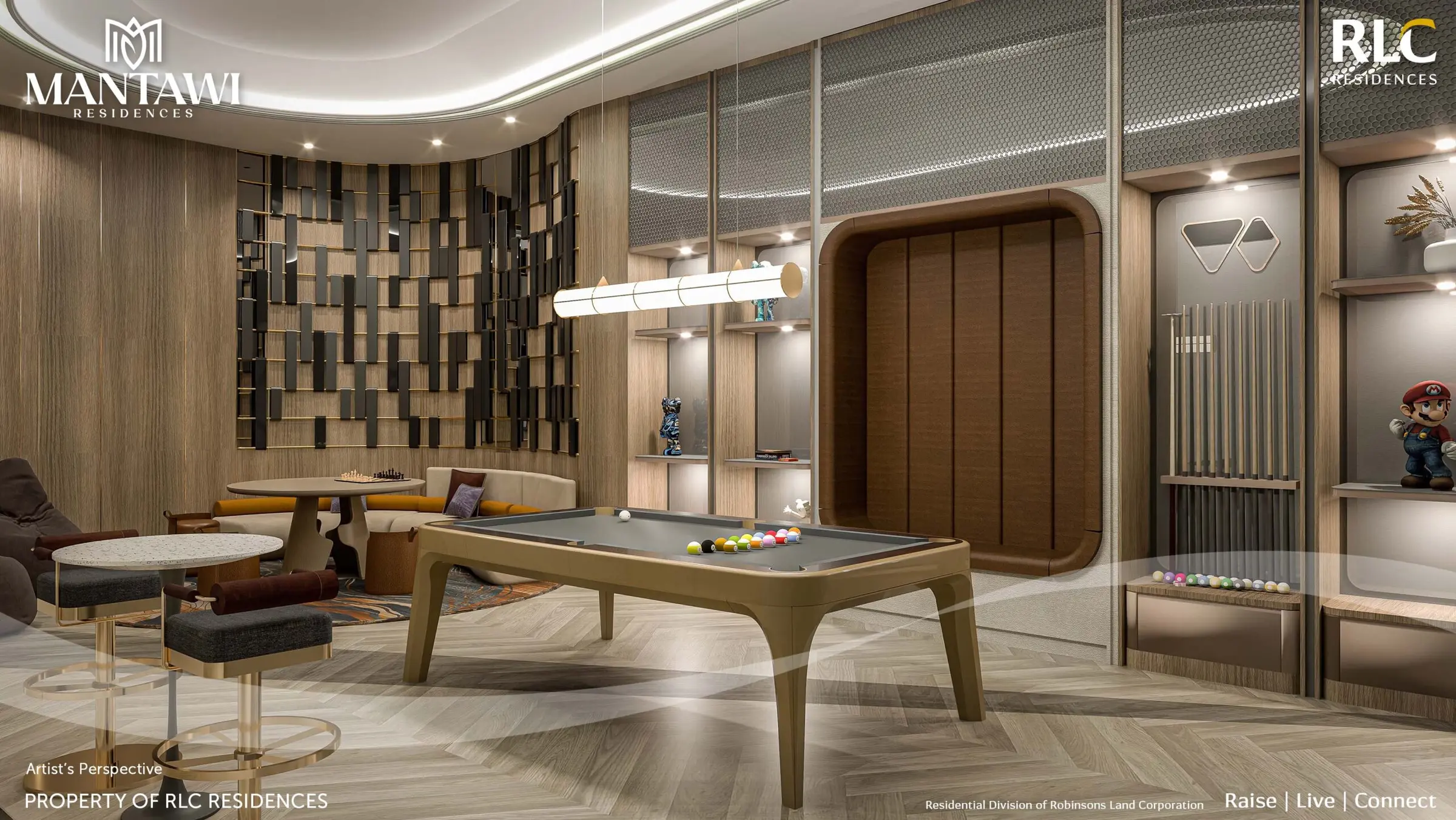 Mantawi Residences Game Room architect perspective