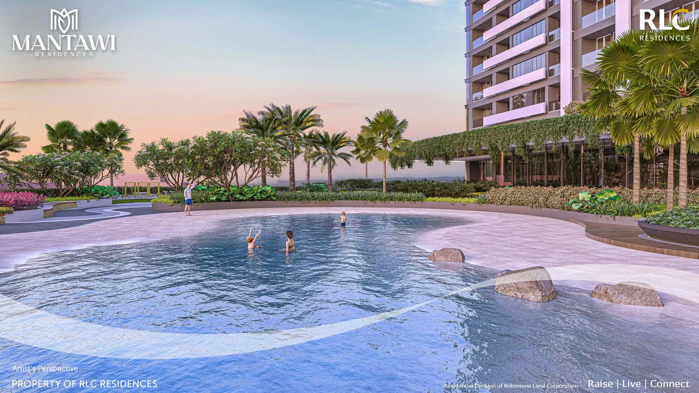 Mantawi Residences Kiddie Pool architect perspective