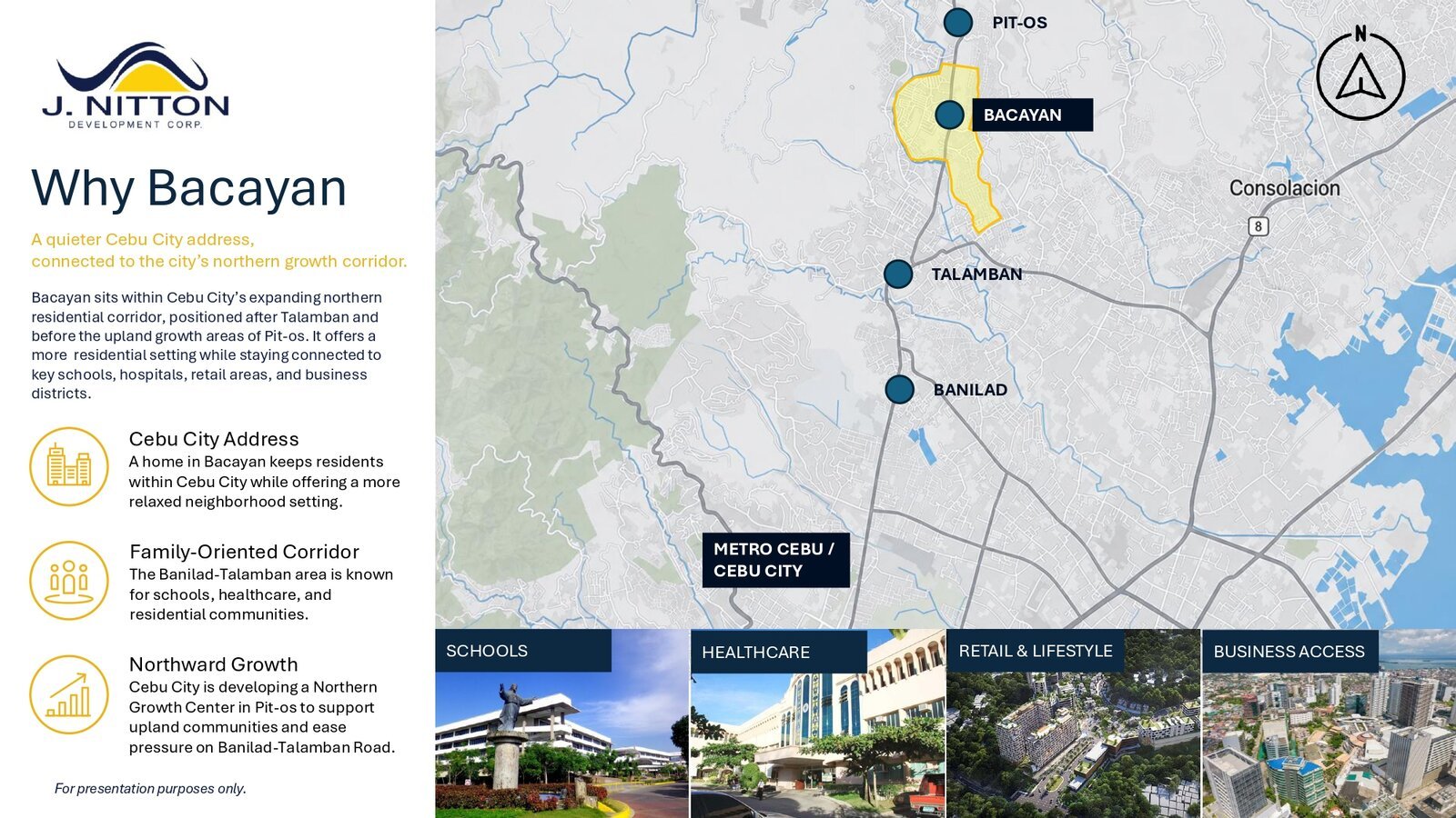 Why Bacayan developer map showing Pit-os, Bacayan, Talamban and Banilad
