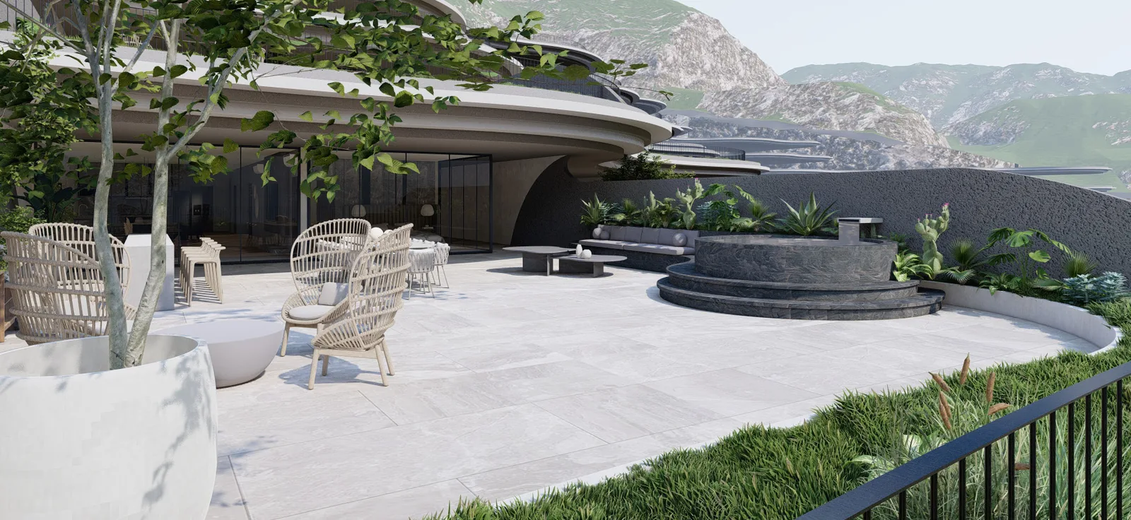 3-Bedroom Villa at The Rise at Monterrazas — Outdoor area
