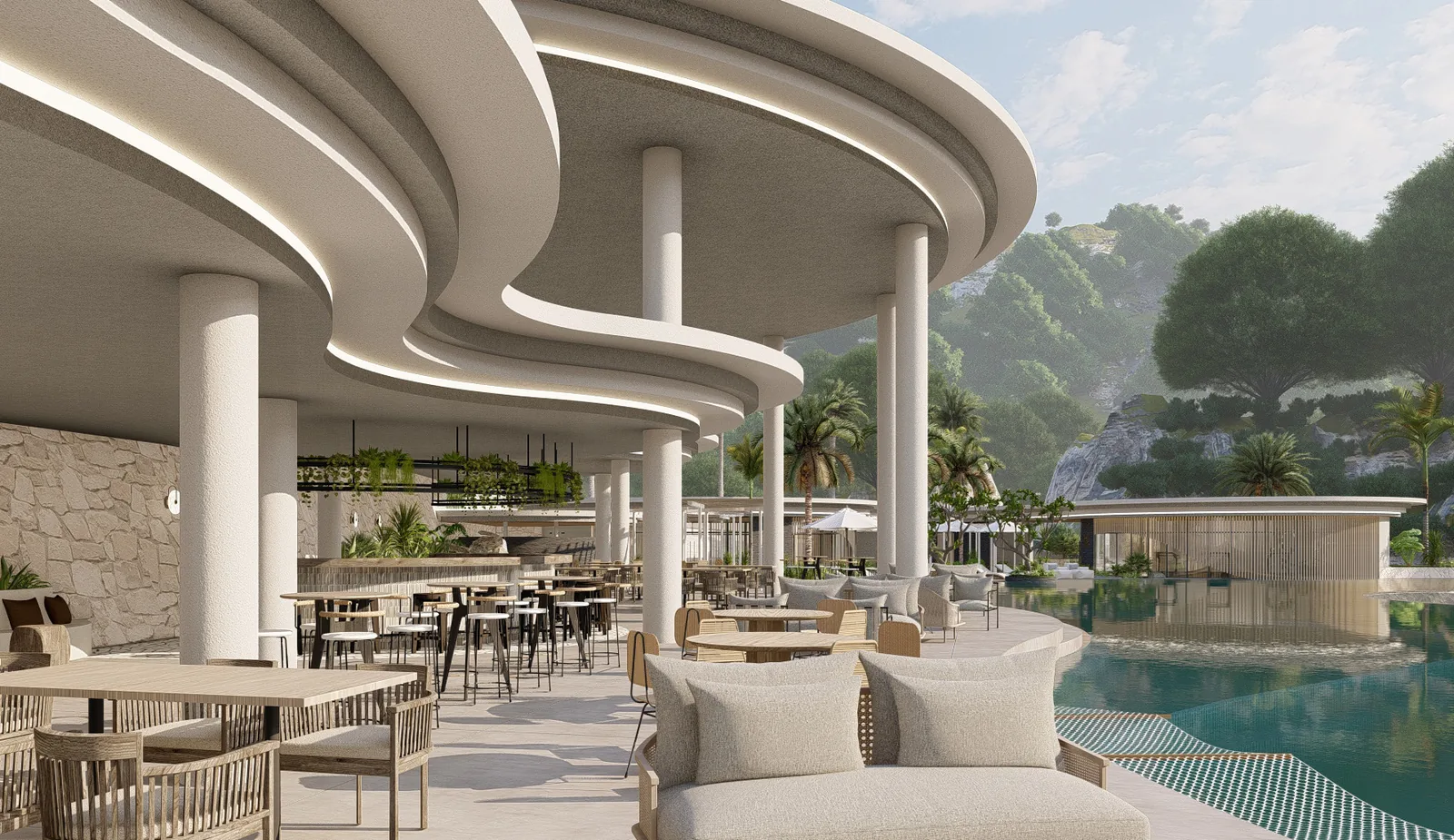 The Rise at Monterrazas — Amenity deck, 9th floor