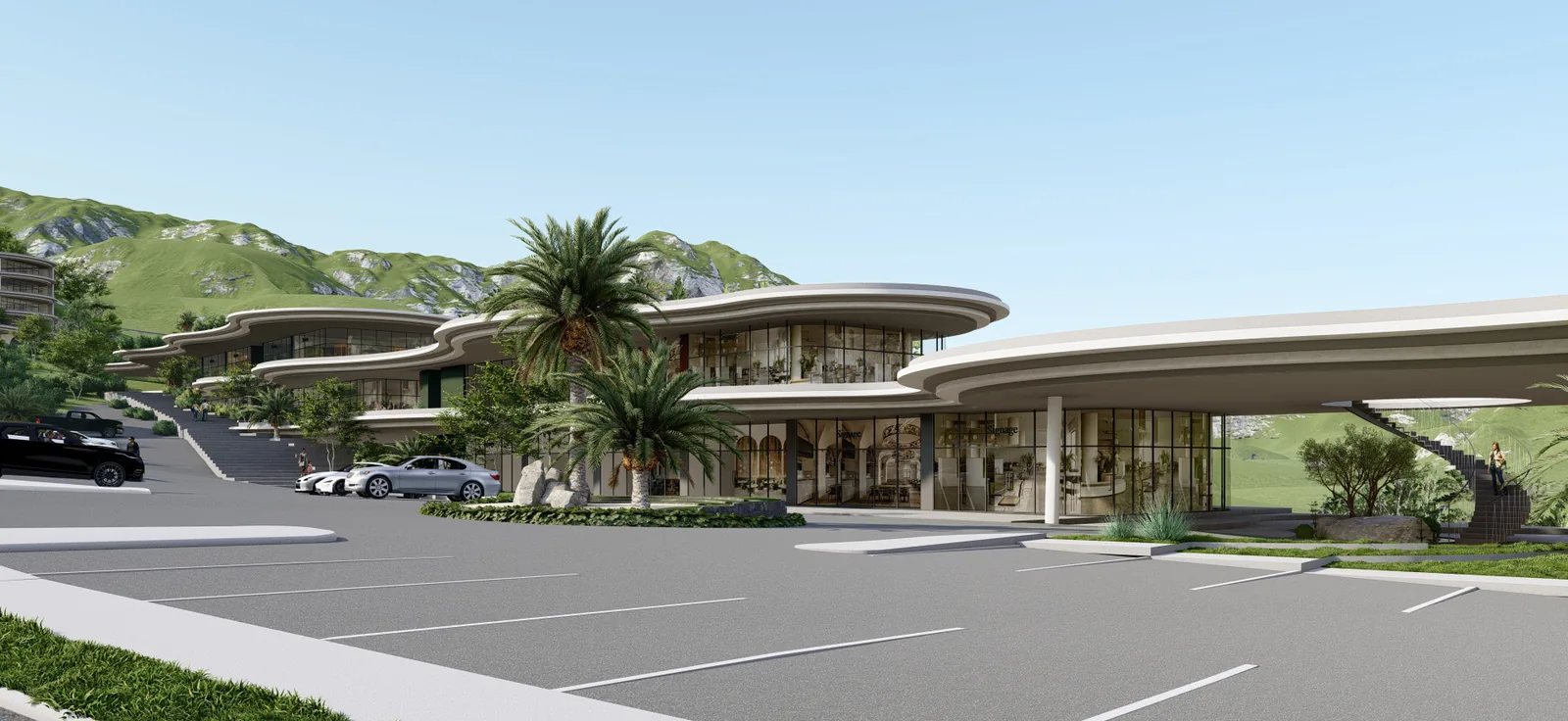 The Rise at Monterrazas — Future commercial strip