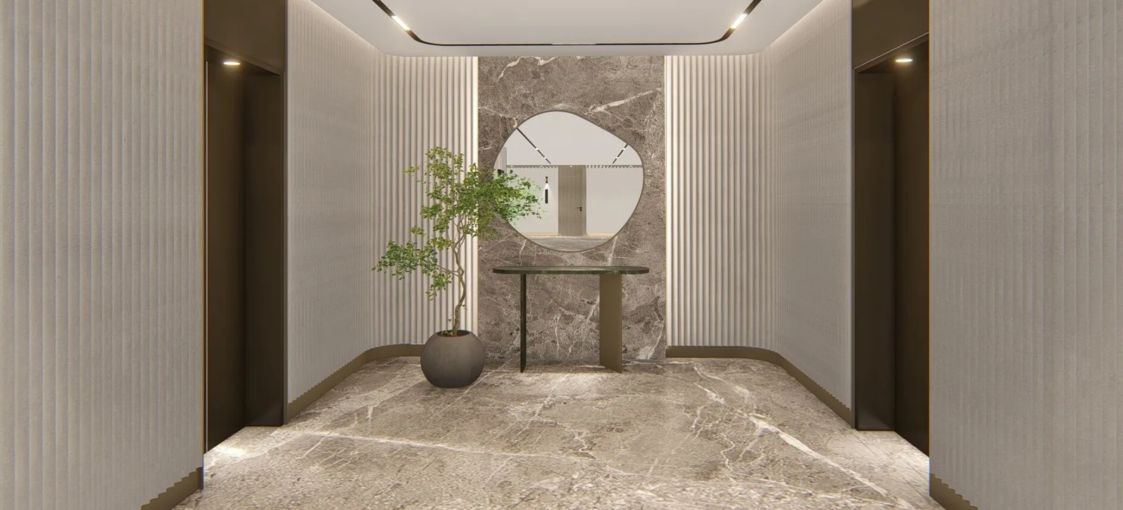 The Rise at Monterrazas — Lift lobby, typical floor