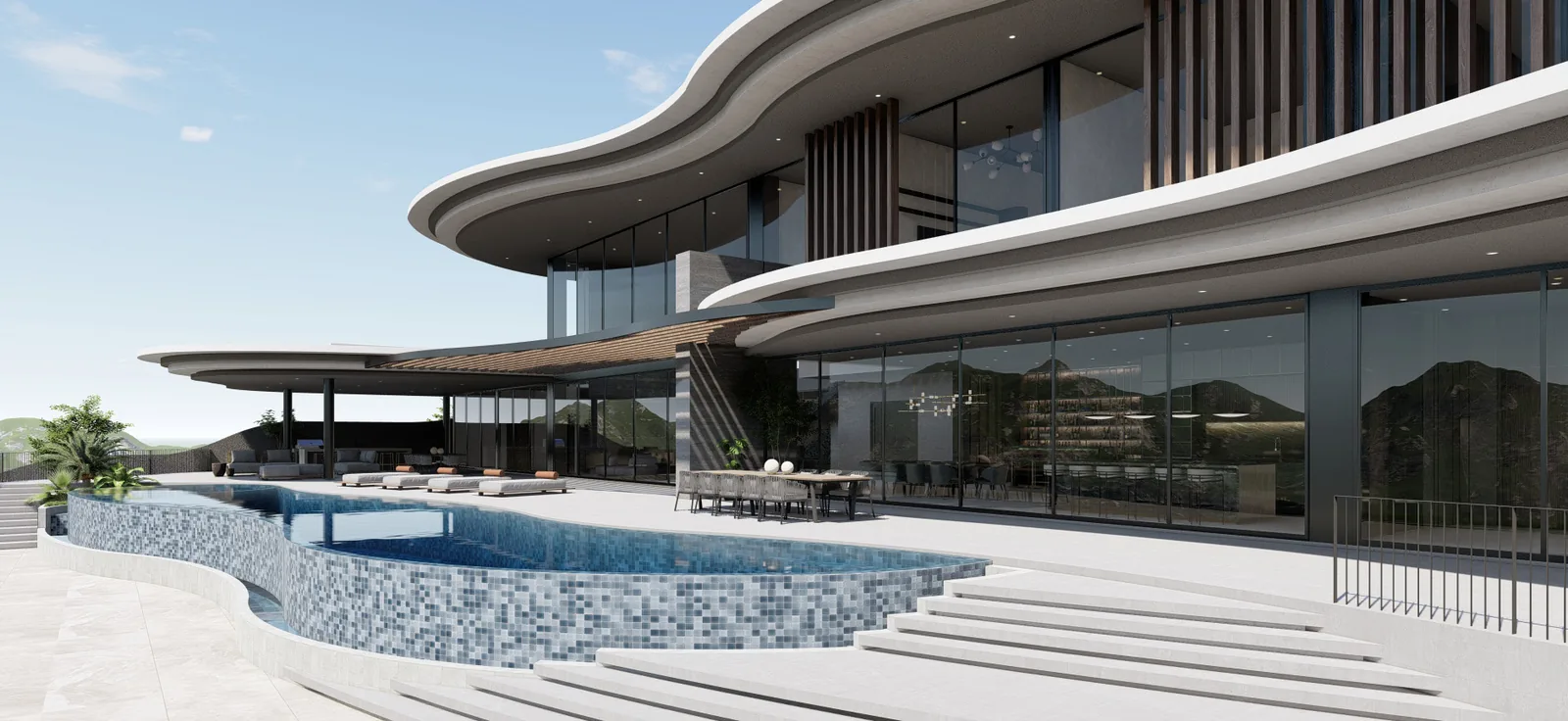 Panorama Penthouse at The Rise at Monterrazas — Outdoor pool area