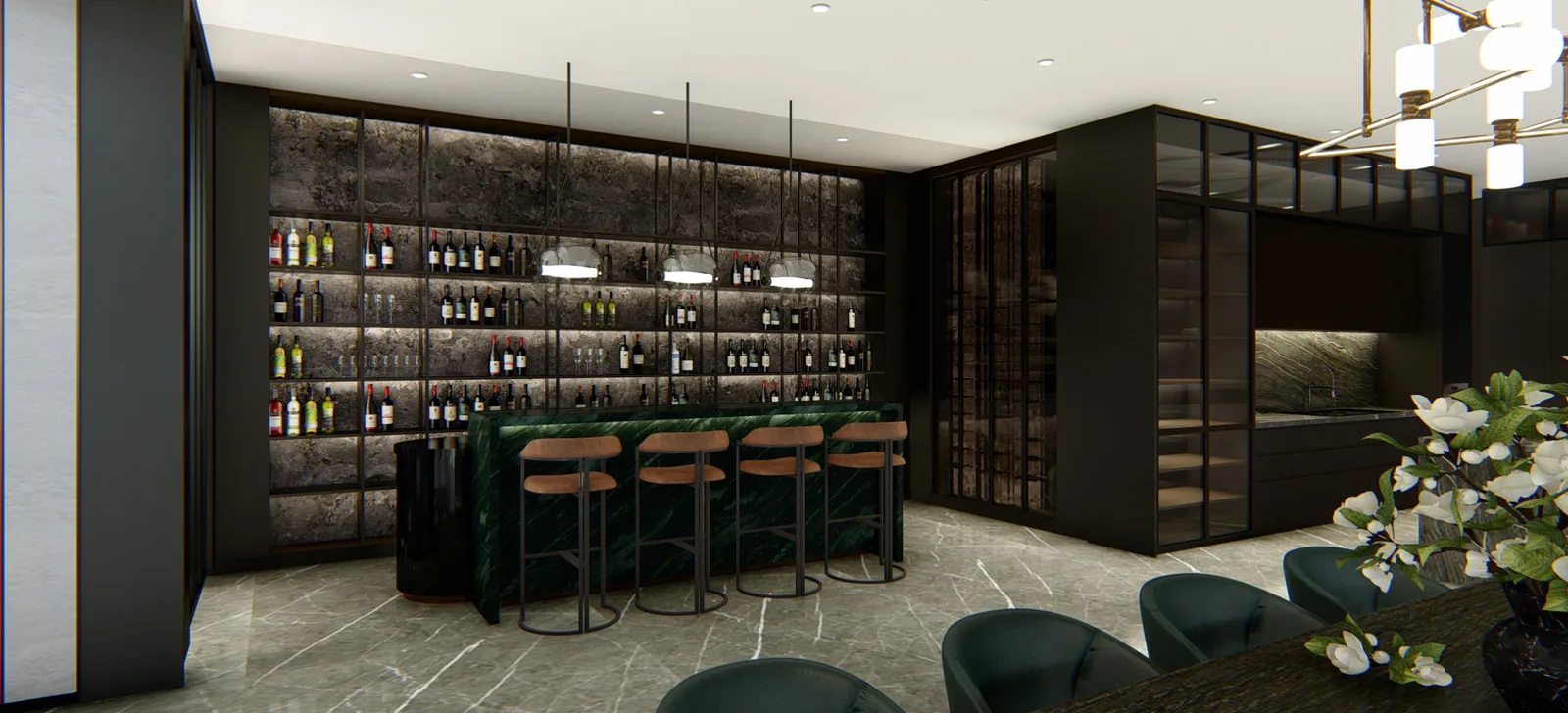 Panorama Penthouse at The Rise at Monterrazas — Wine bar