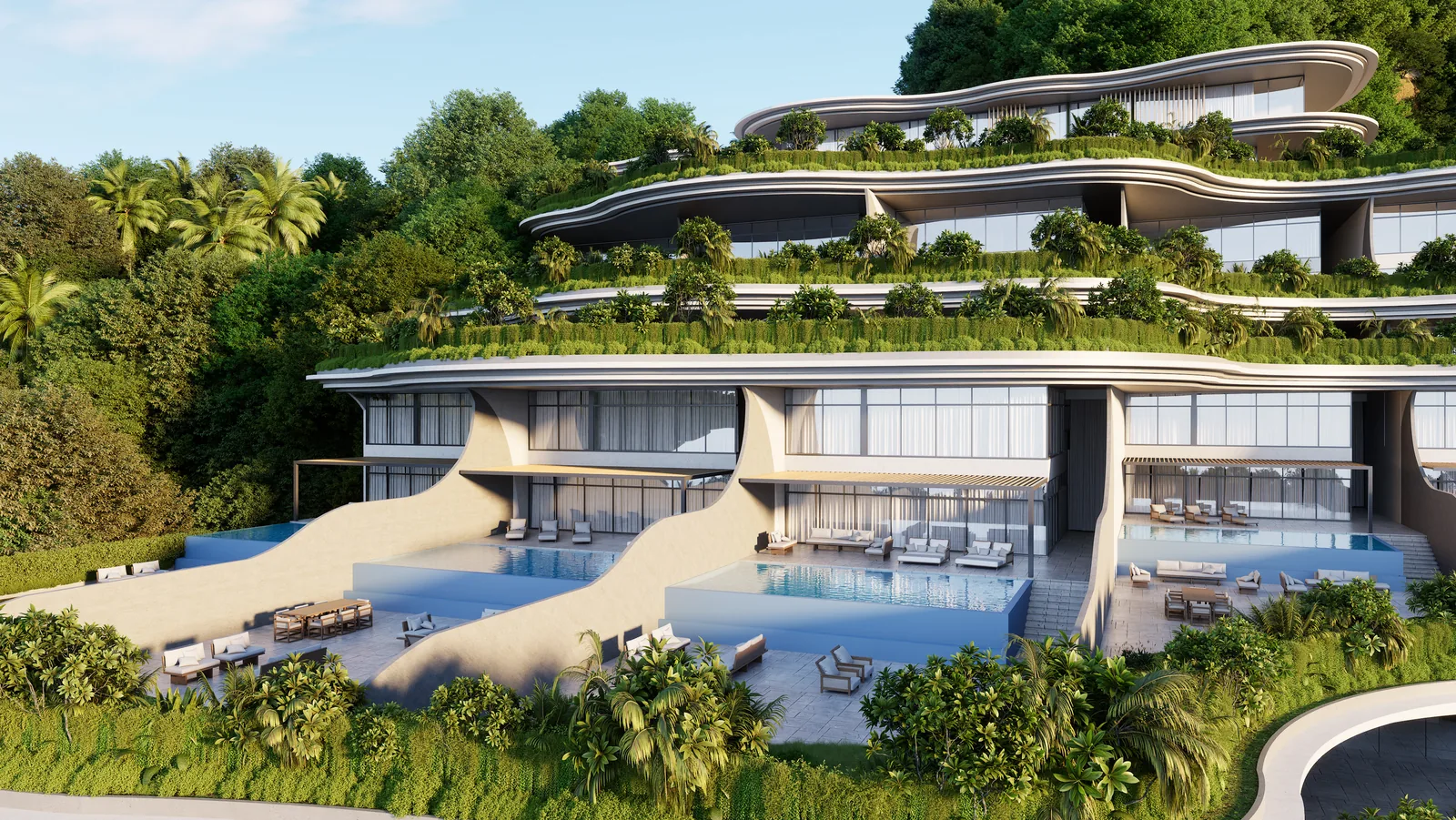 The Rise at Monterrazas — Villa exterior toward late afternoon
